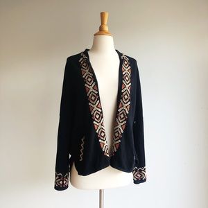 Lucky Lotus Ikat Cardigan, size XL